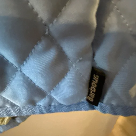 Barbour Women's Flyweight  Quilted Jacket in Blue Lightweight  US Sz 10 Ot - Picture 6 of 12